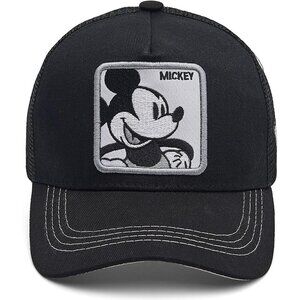 Men Women Cartoon Baseball Cap Polyester Adjustable Mesh Trucker Hat
